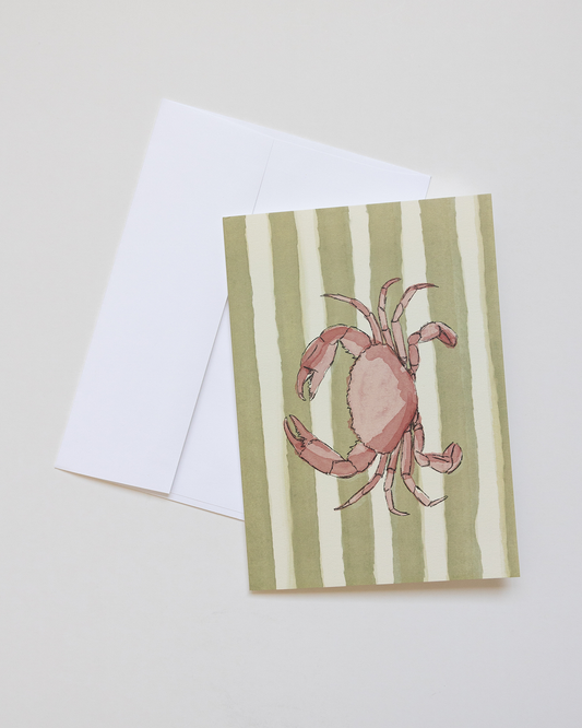 Coastal Crab Greeting Card