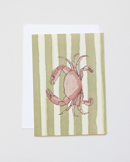 Coastal Crab Greeting Card