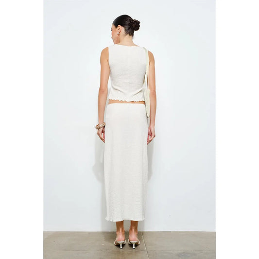 Lana Textured Button Up Tank