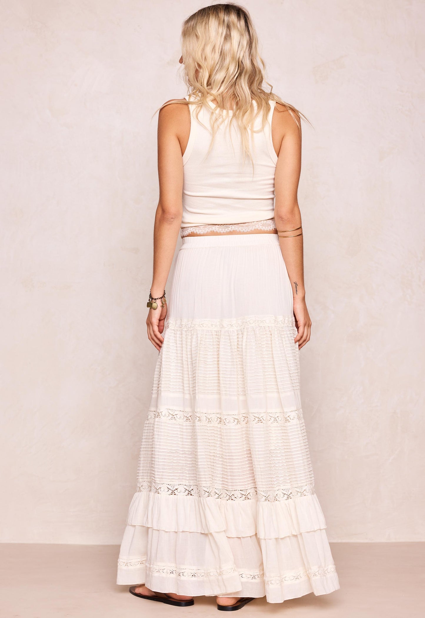 Ines Tiered Maxi Skirt