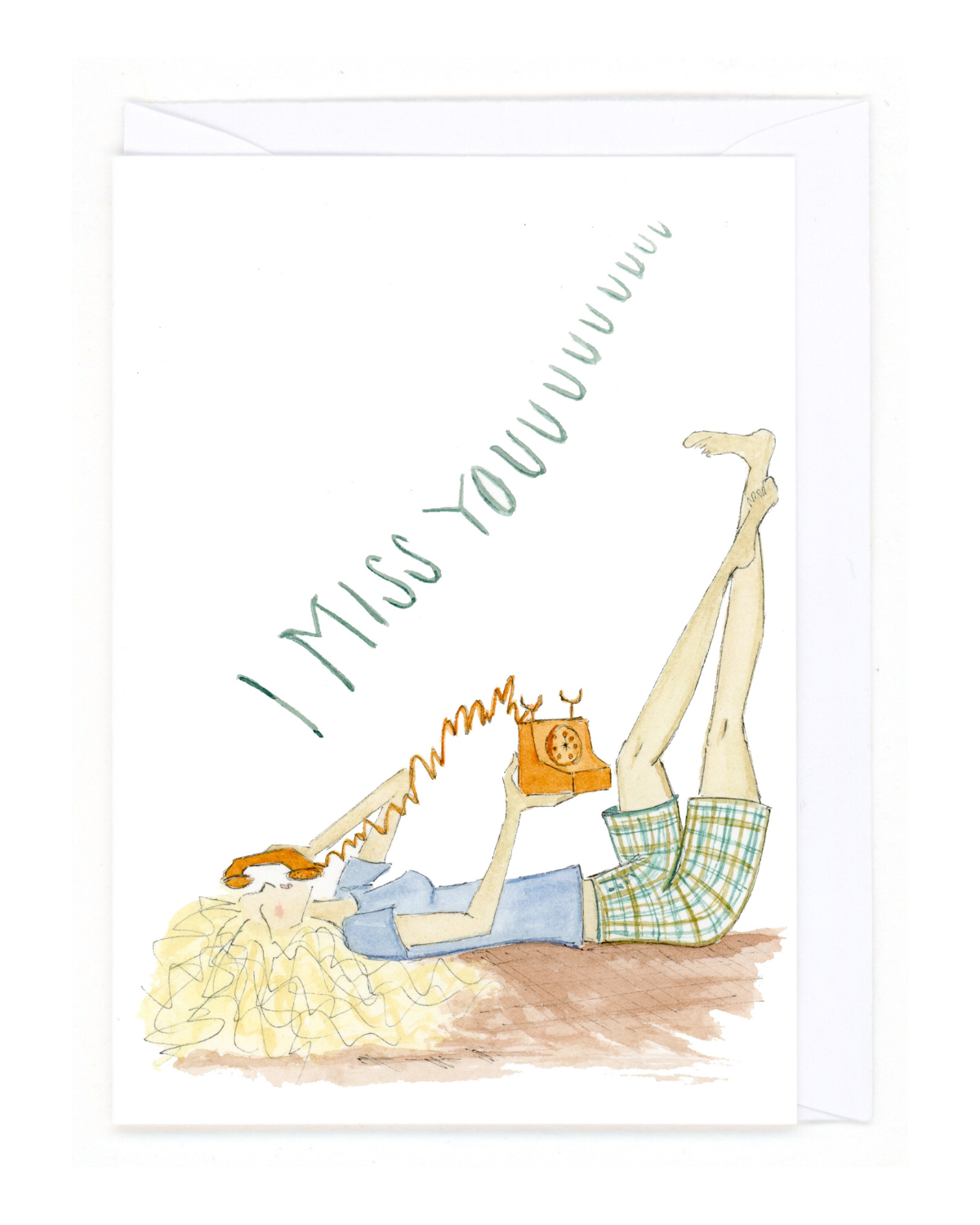 Miss you, Call me Greeting Card