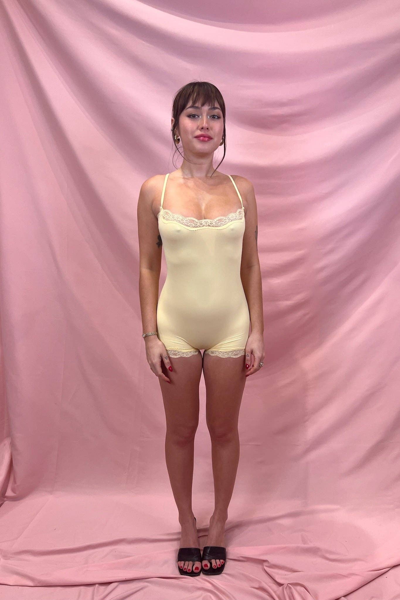 Butter Me Up Lace Onesie: