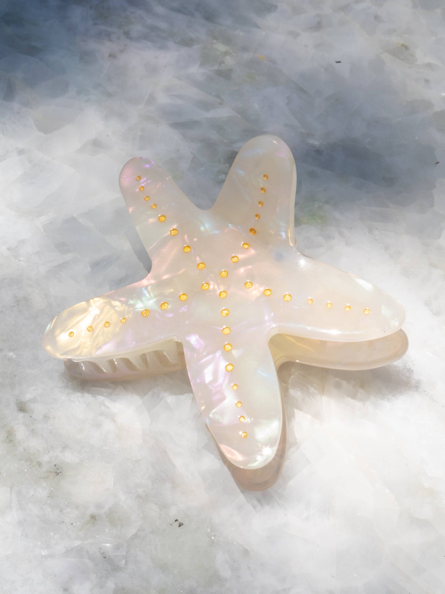 White Starfish Hair Clip