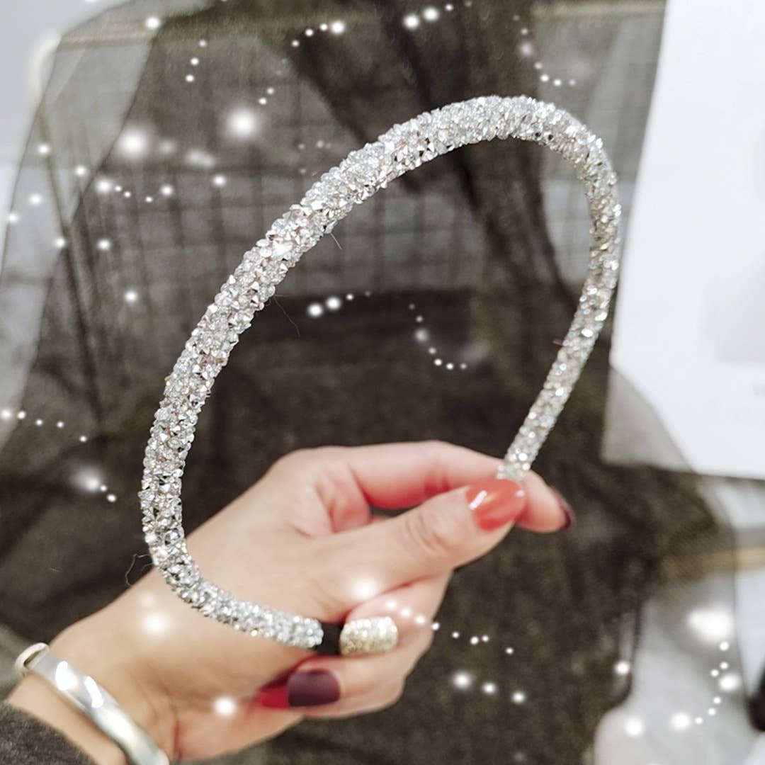 Sparkly Rhinestone Skinny Headband