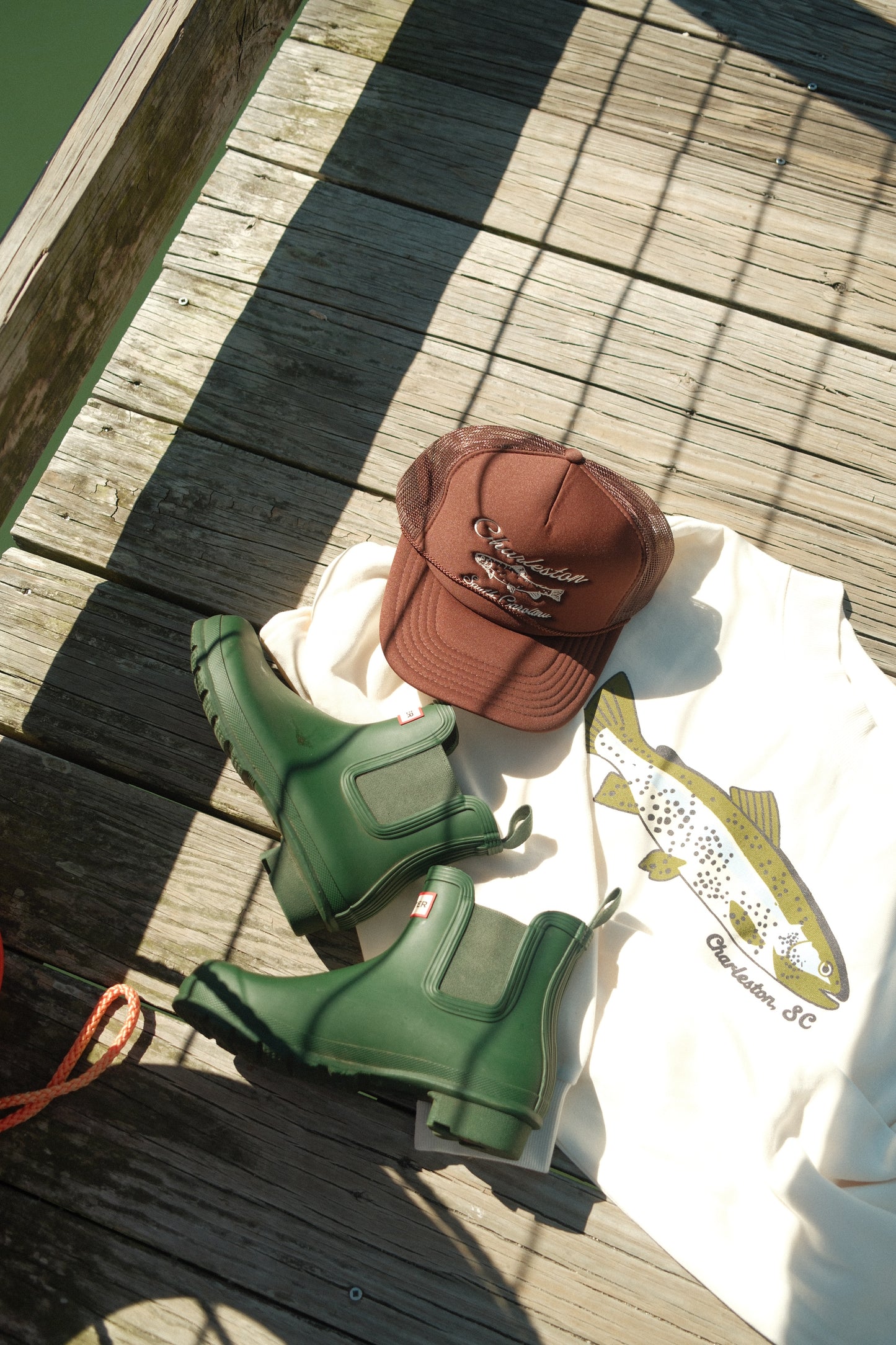 Charleston Fish Mock Neck