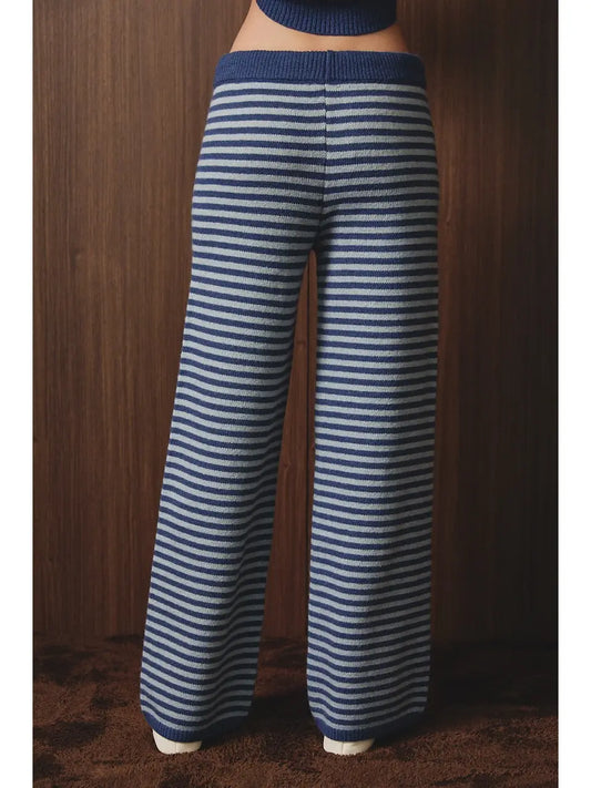 Mia Mid Rise Stripe Sweater Pants