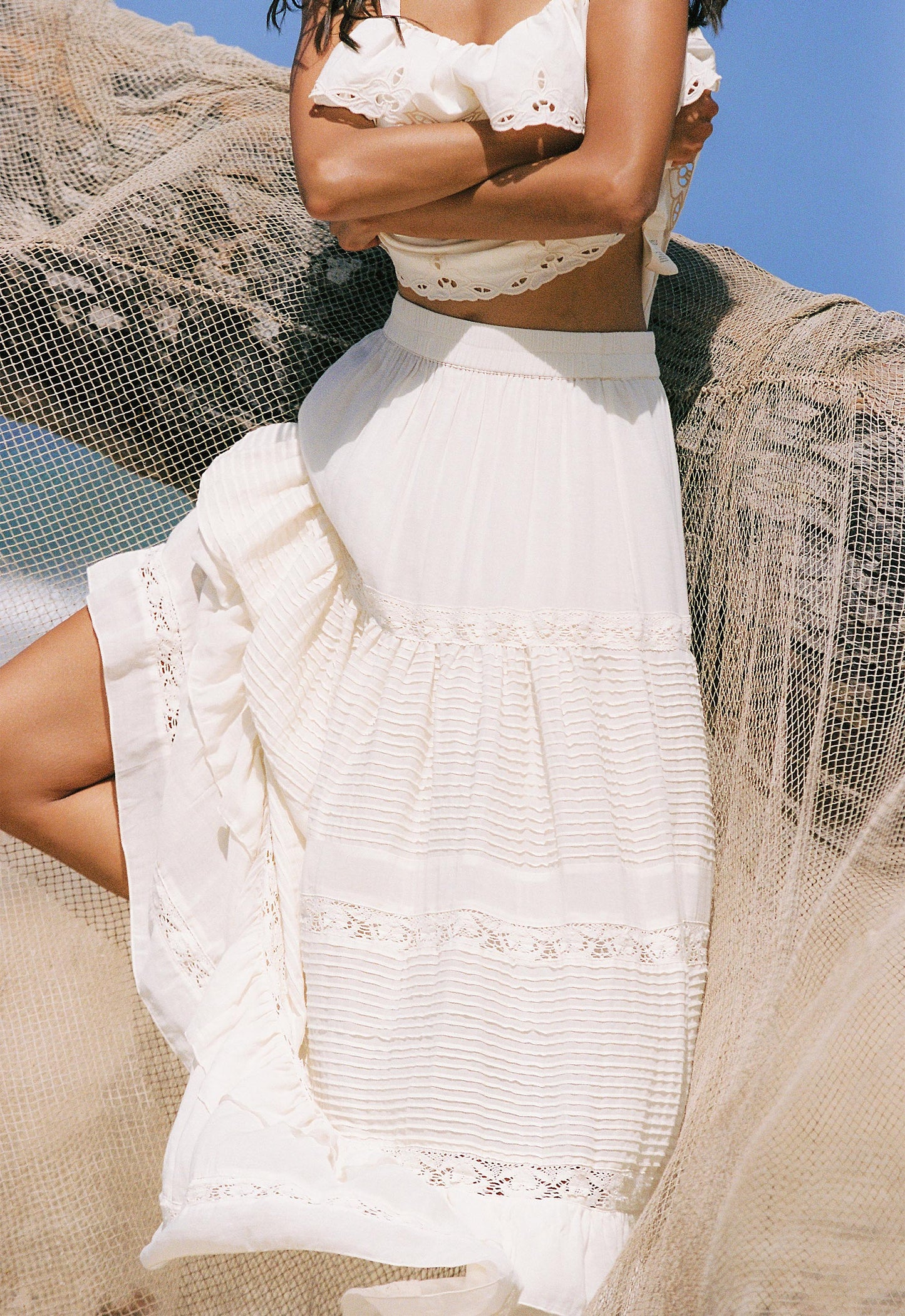 Ines Tiered Maxi Skirt