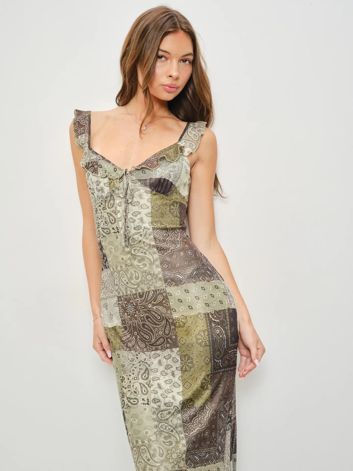 Faye Paisley Midi Dress