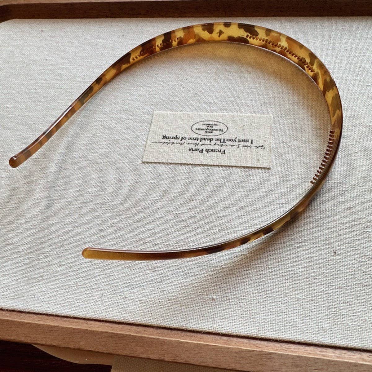 LEOPARD PRINT CLASSIC RETRO FRENCH HEADBAND: DARKLEOPARD