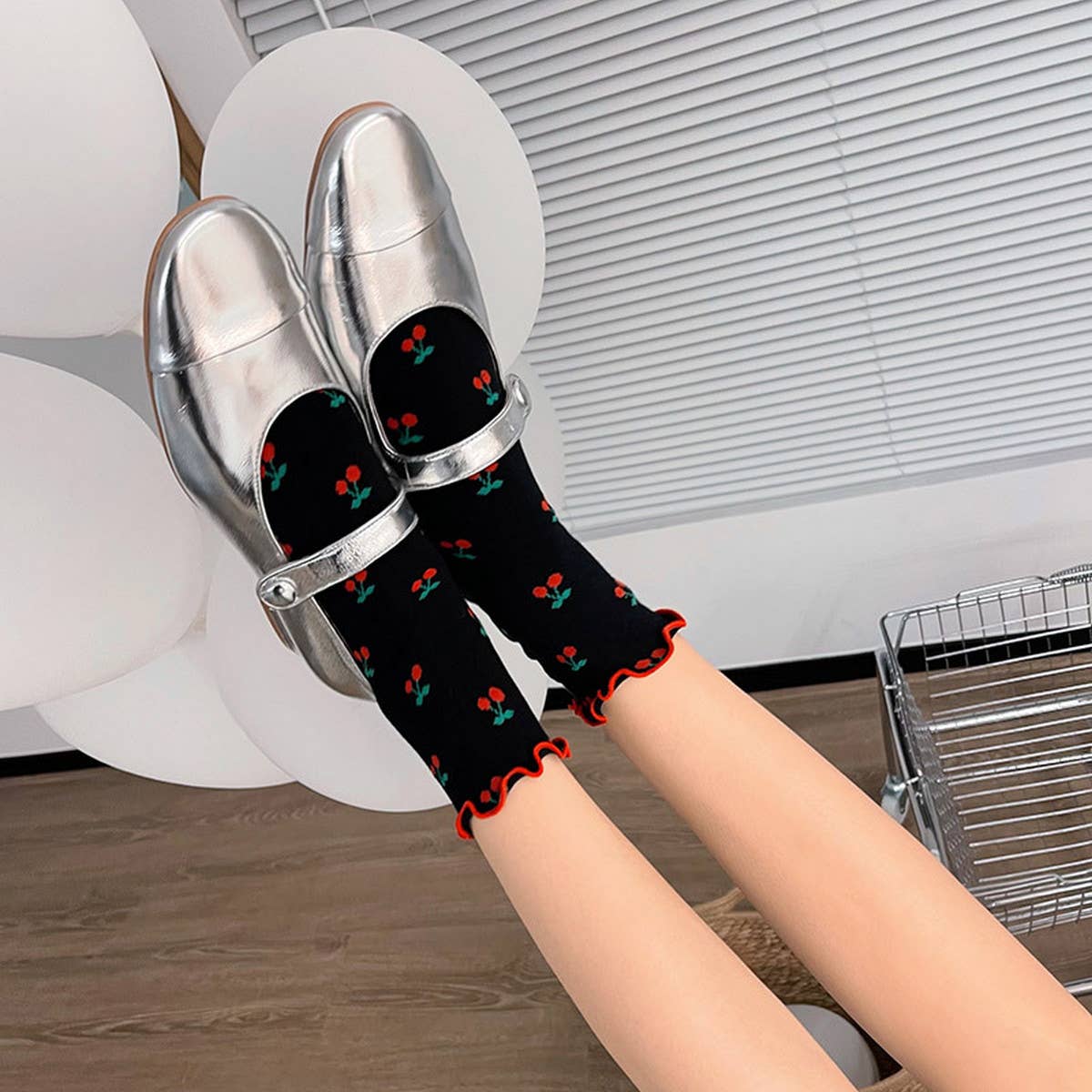 CHERRY COTTON SOCKS