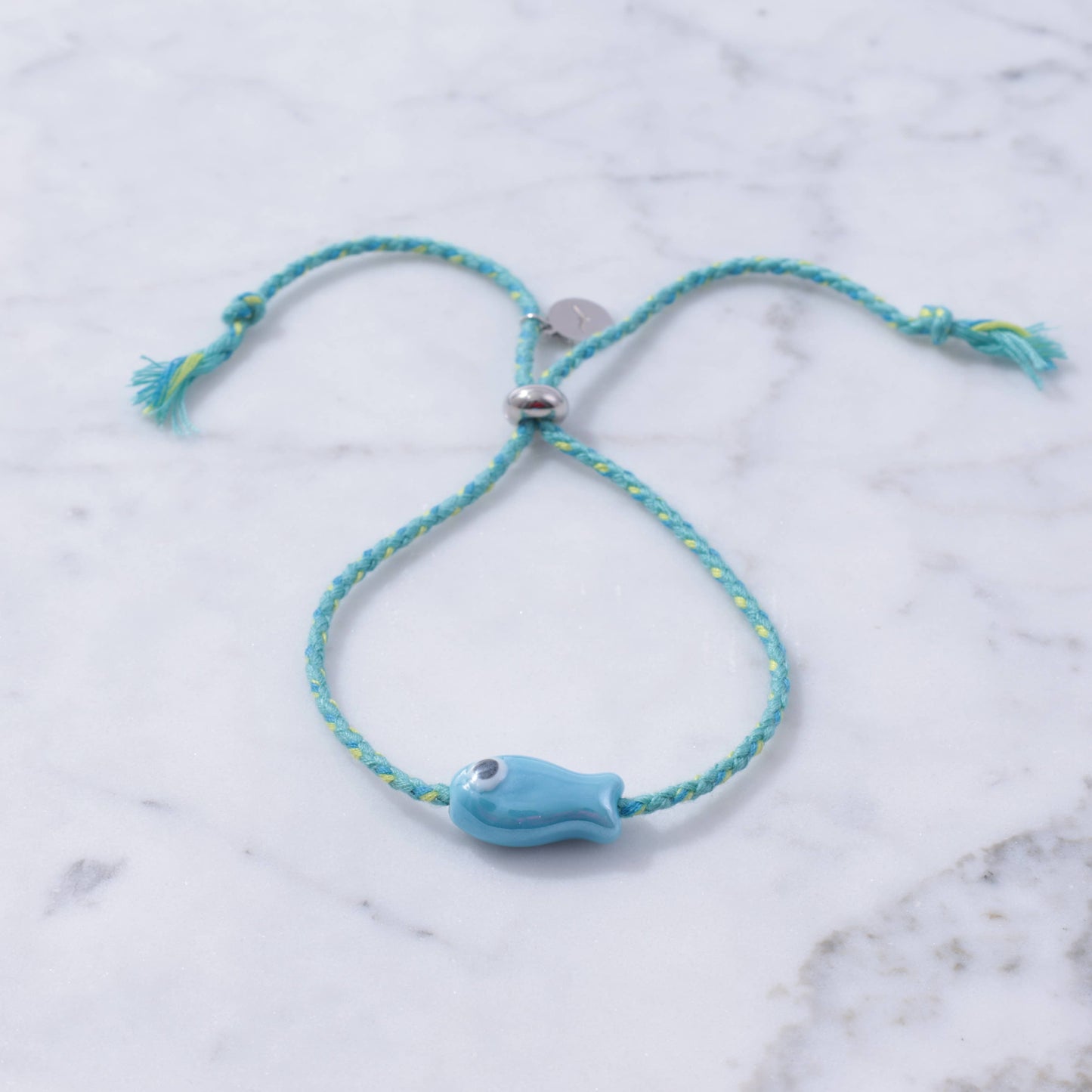 Sailor String Good Luck Fish Bracelet Trending : Lime Fish/Old Town String