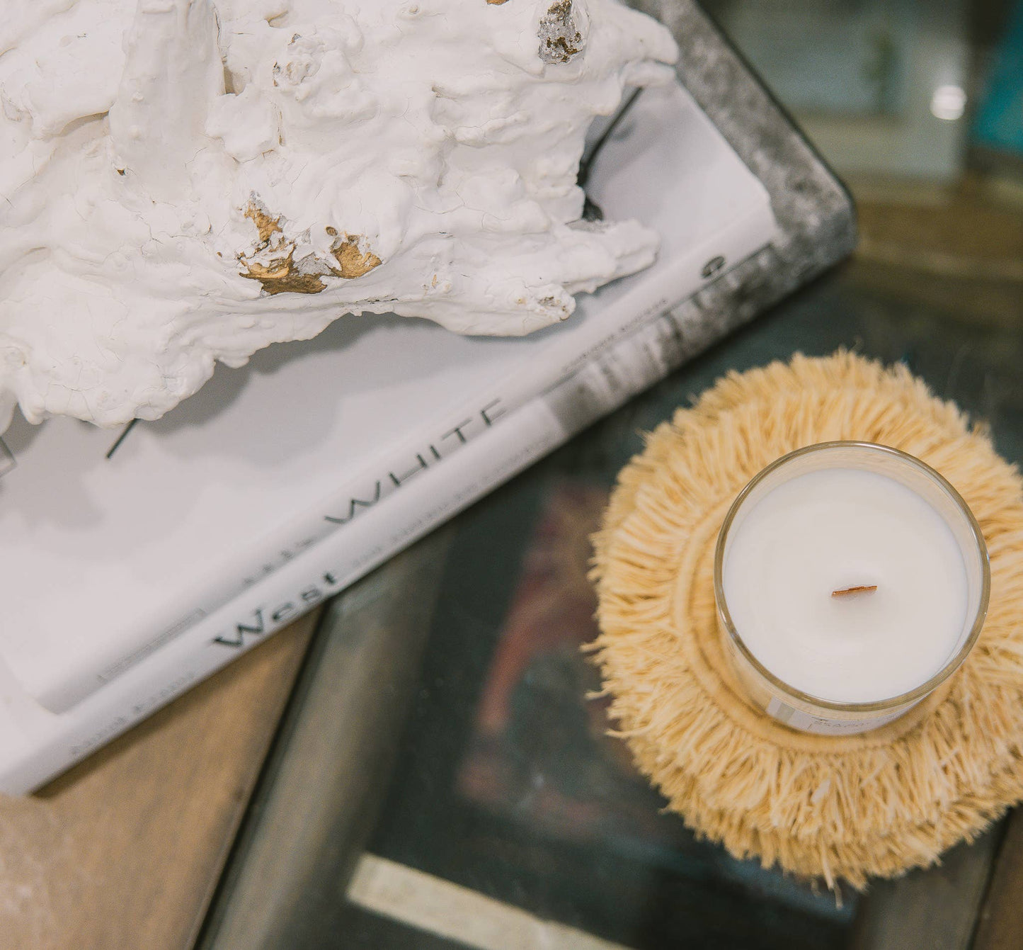 Surf Shack Linens | Luxury Coastal Wood Wick Candle