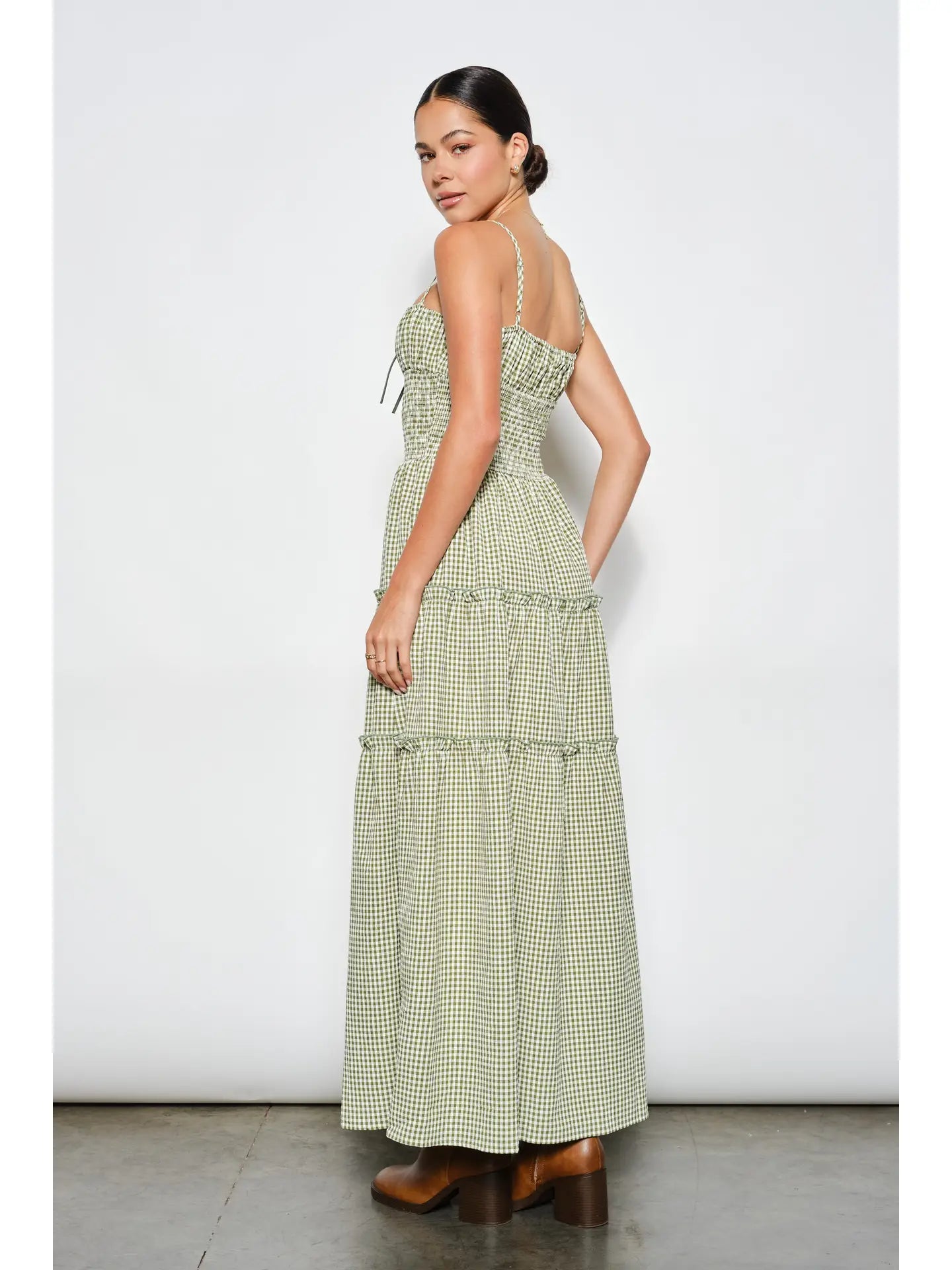 Abigail Smocked Waist Maxi Dress