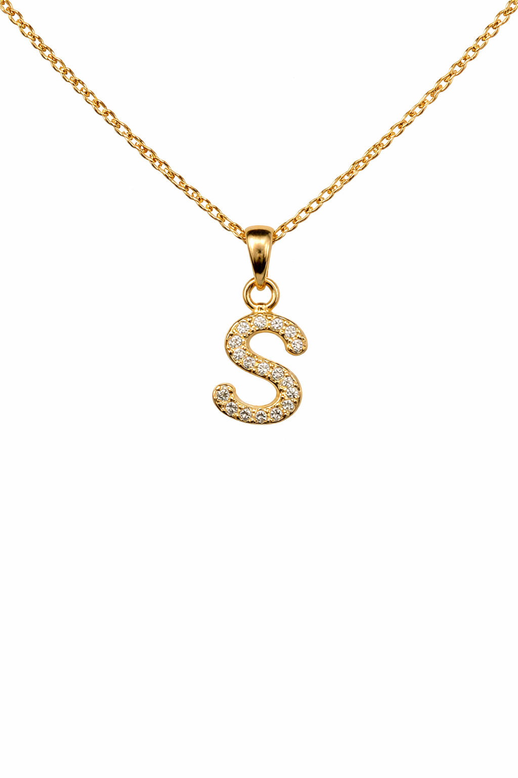 Diamond Initial Necklace