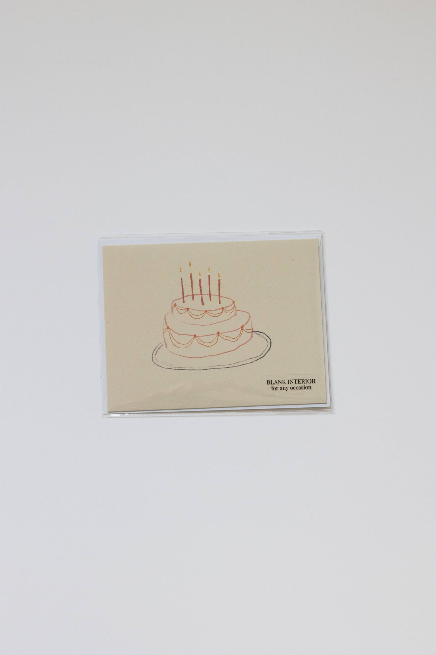 Cake Greeting Card (Blank Interior)