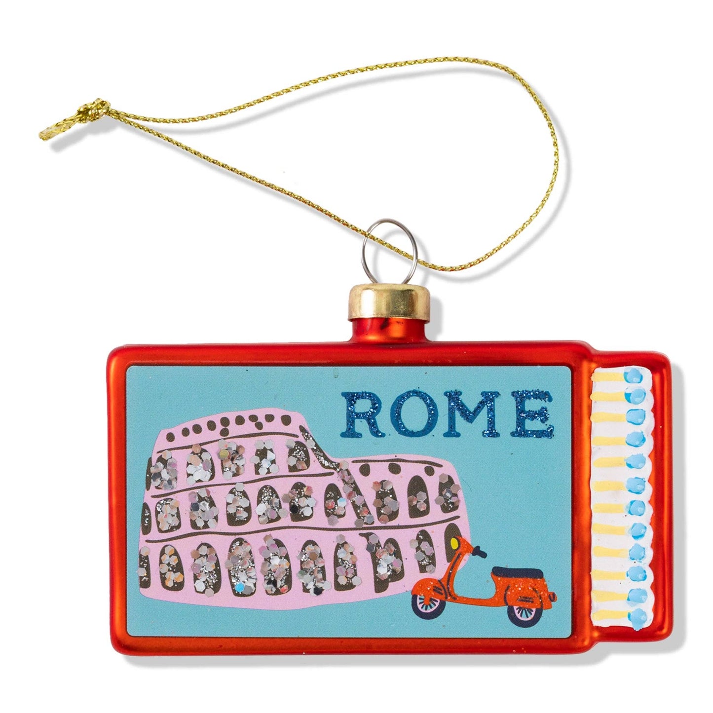 Matchbook Ornament - Rome