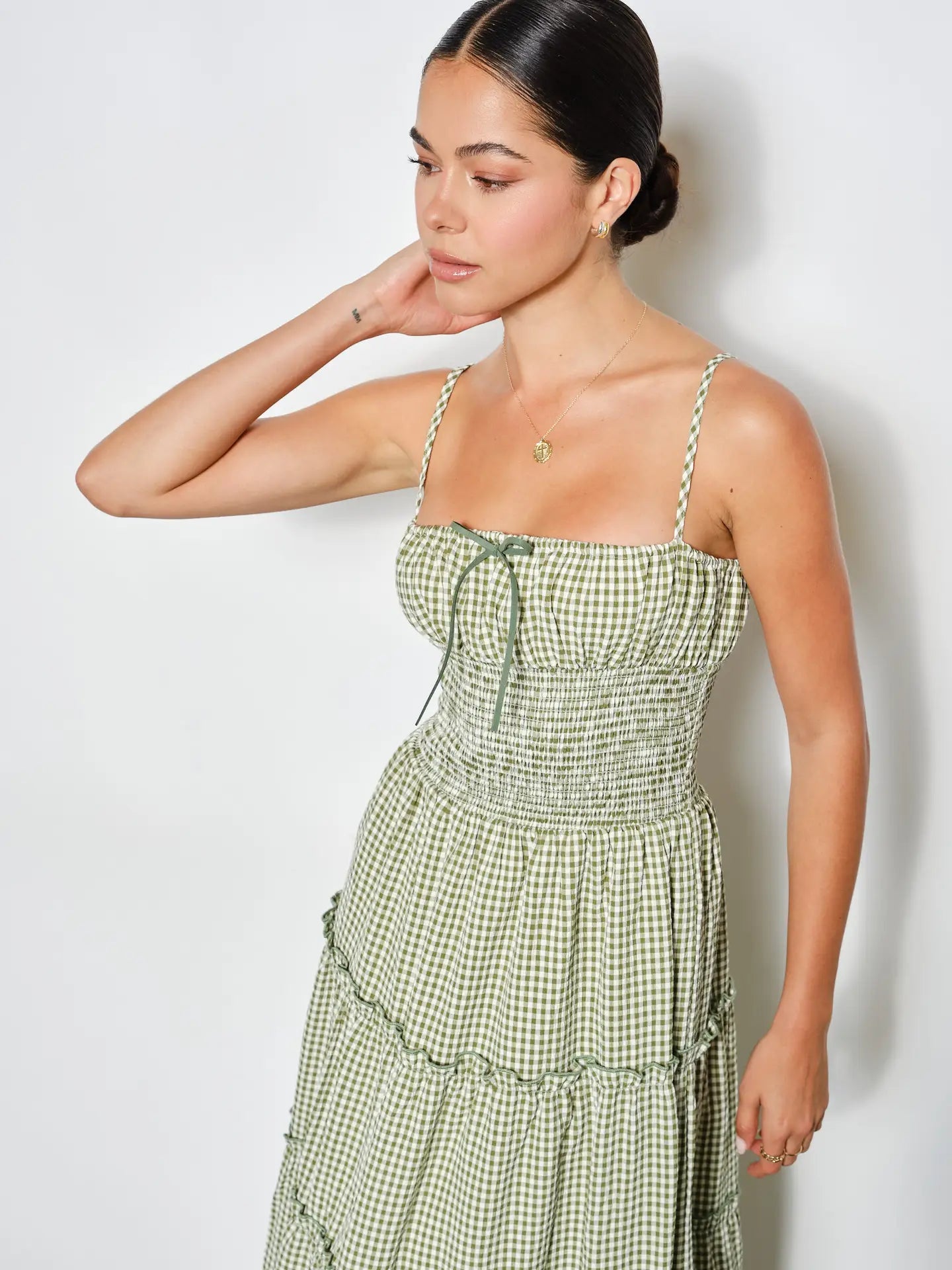 Abigail Smocked Waist Maxi Dress