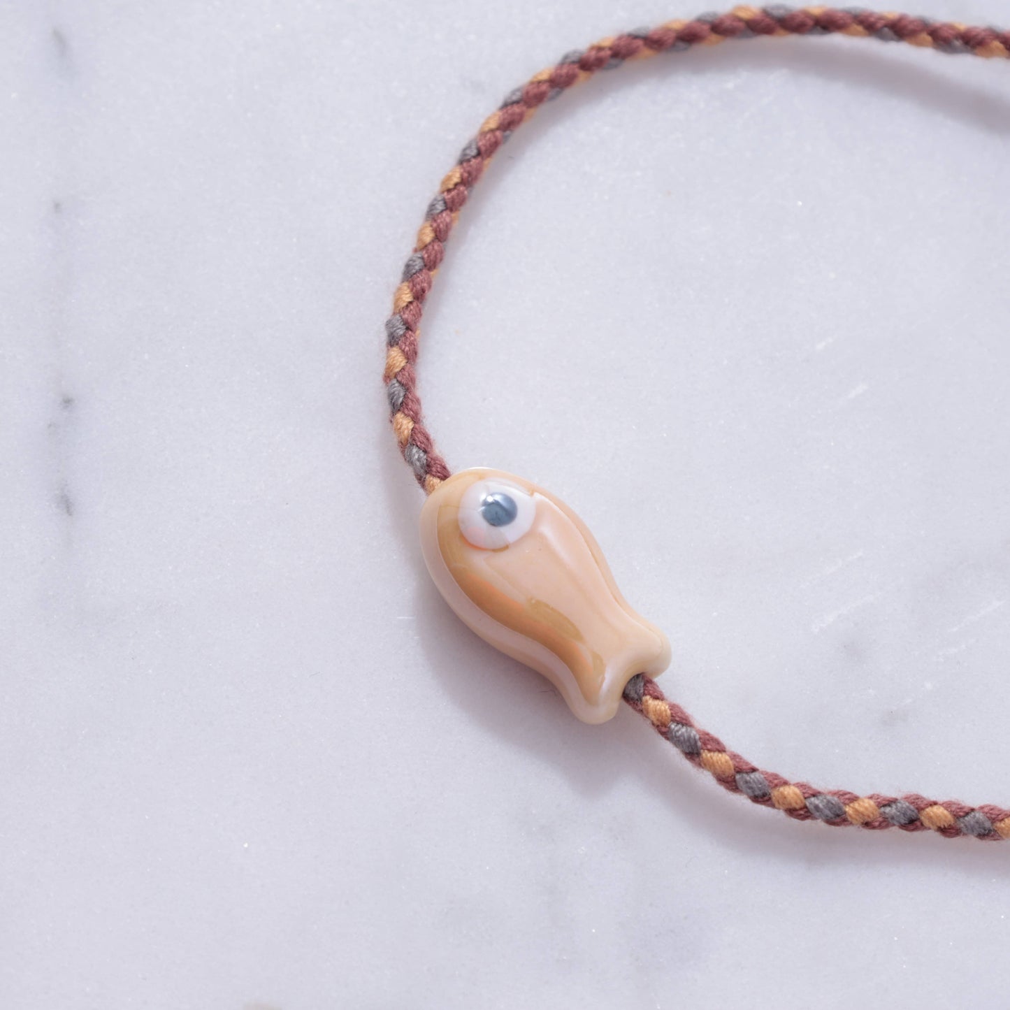 Sailor String Good Luck Fish Bracelet Trending : Lime Fish/Old Town String