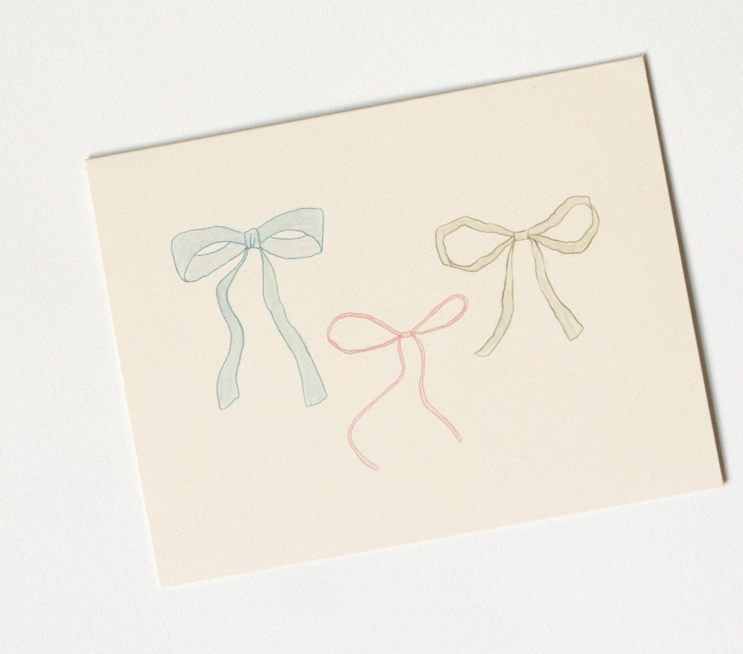 Bow Greeting Card (Blank Interior): Single