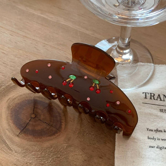 Cherry Tort Hair Clip