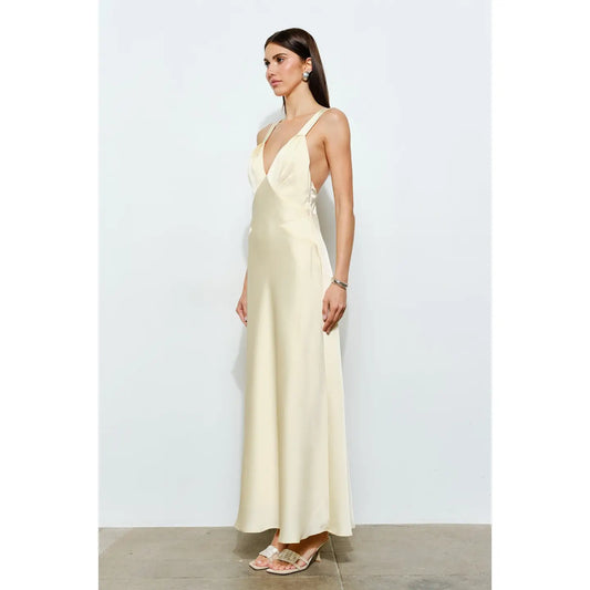 Adeline Satin Slip Maxi Dress