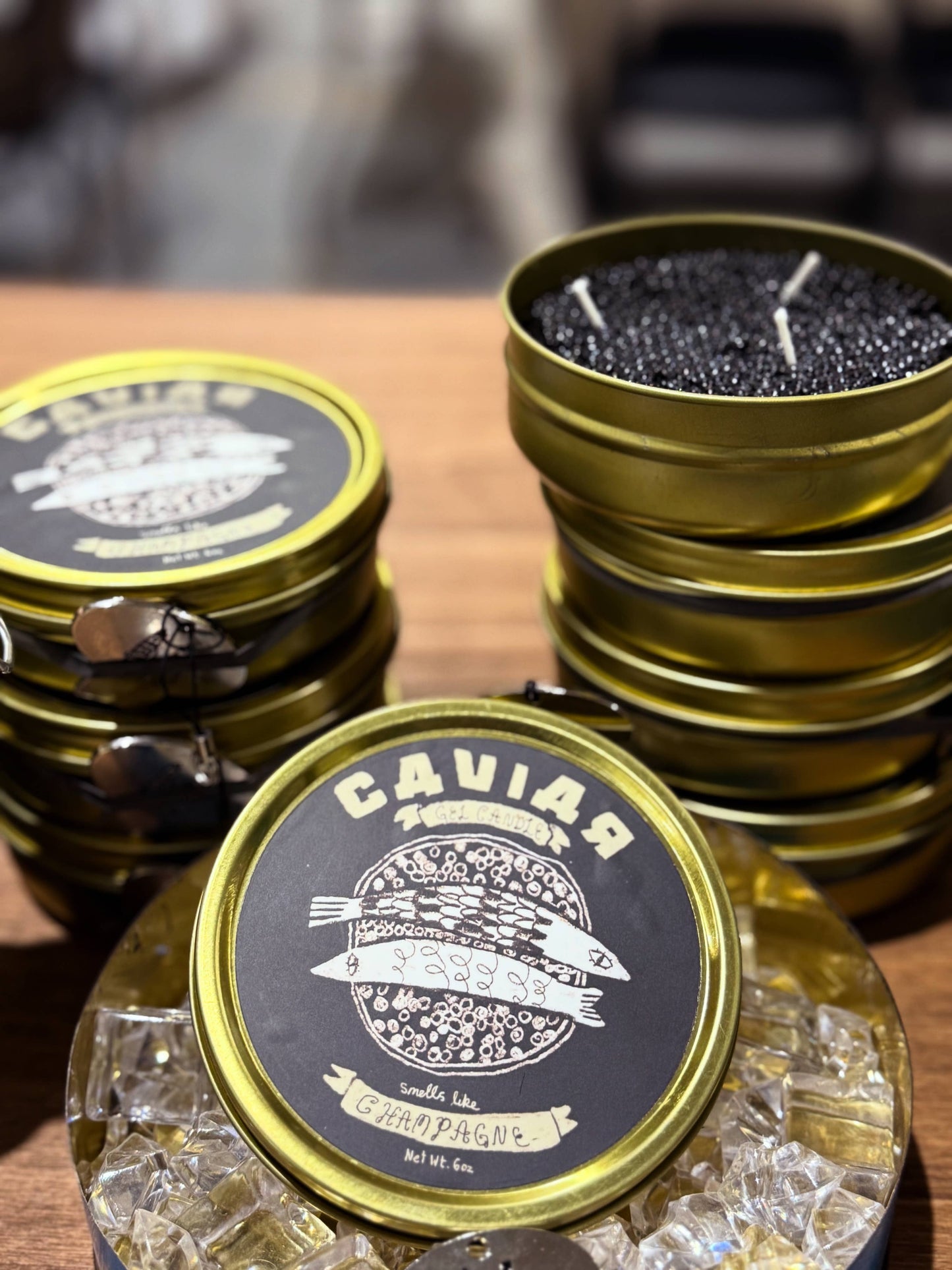 Fancy Caviar Candle - Champagne Scented Tin