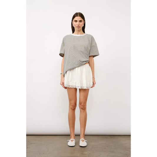 Ophelia Lace Trim Skort