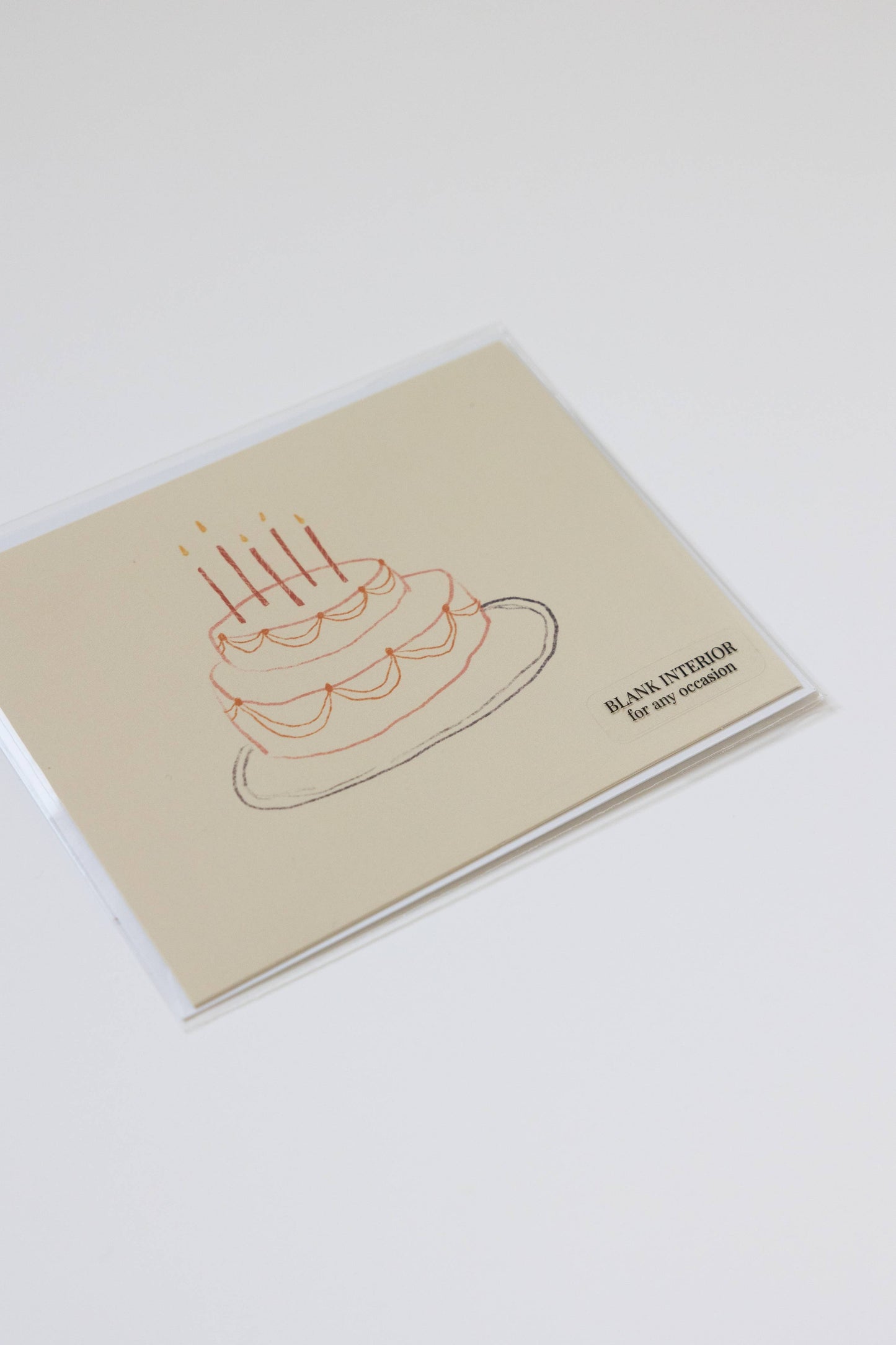 Cake Greeting Card (Blank Interior)