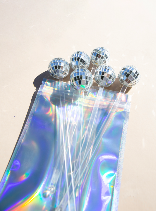 Disco Ball Drink Stirrers