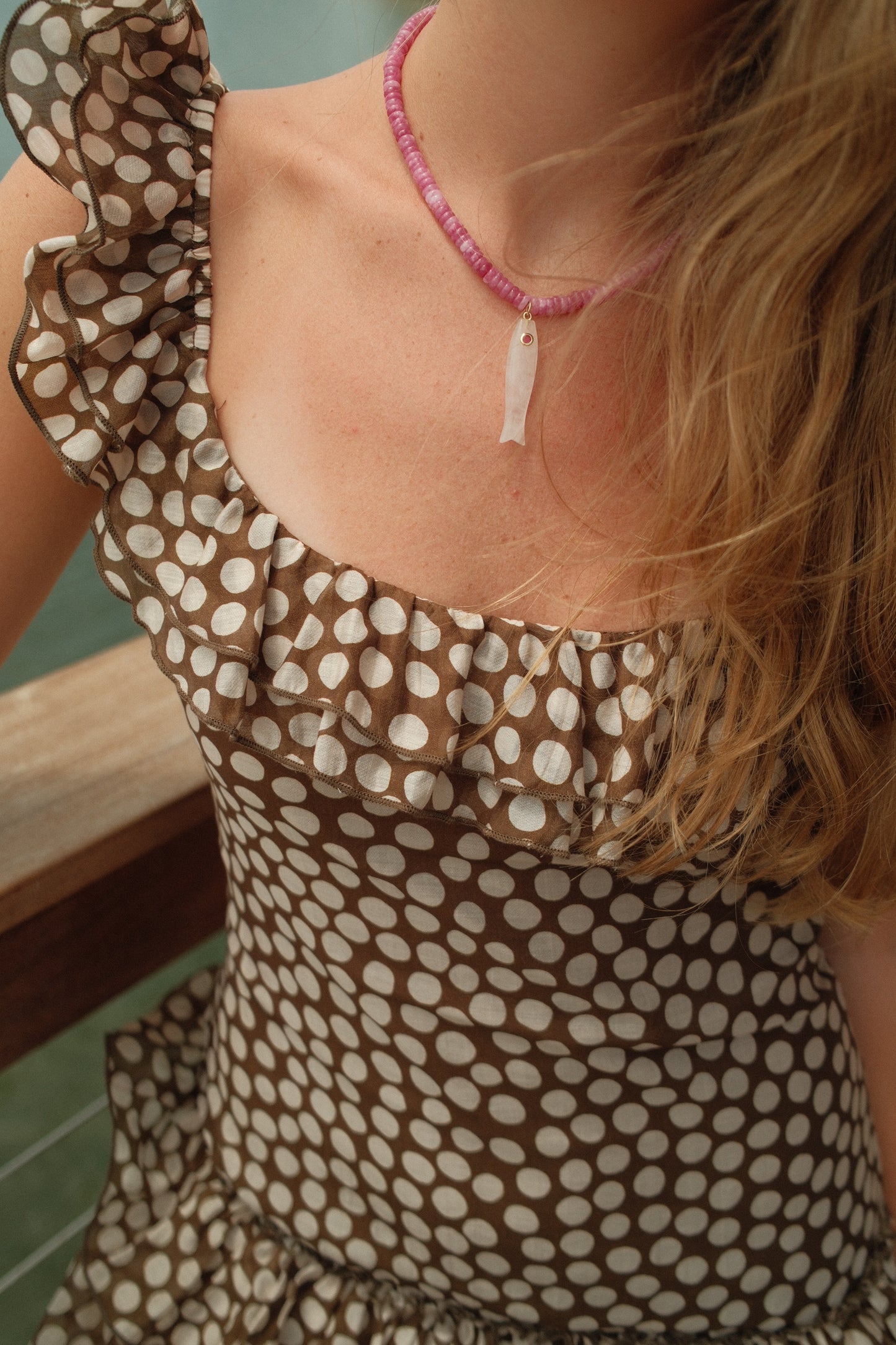 LEWIS FISH BEADED NECKLACE