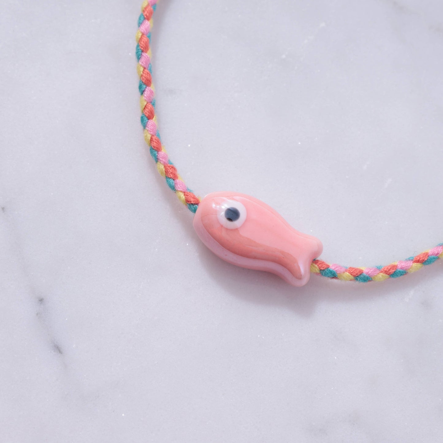 Sailor String Good Luck Fish Bracelet Trending : Lime Fish/Old Town String