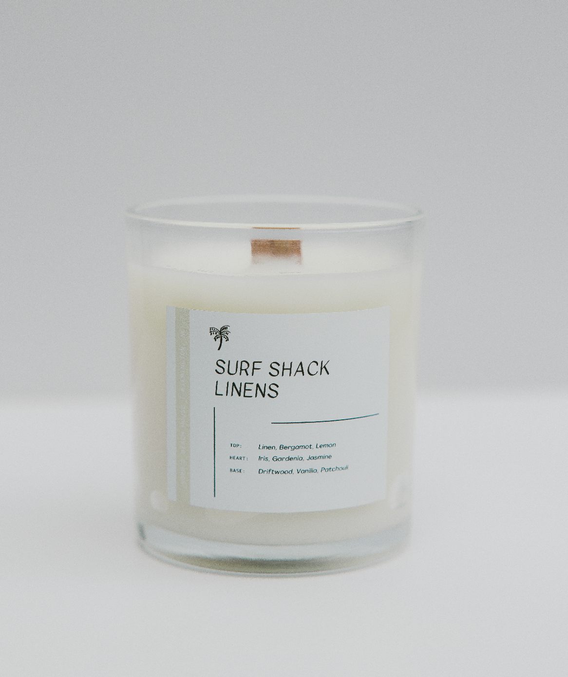 Surf Shack Linens | Luxury Coastal Wood Wick Candle