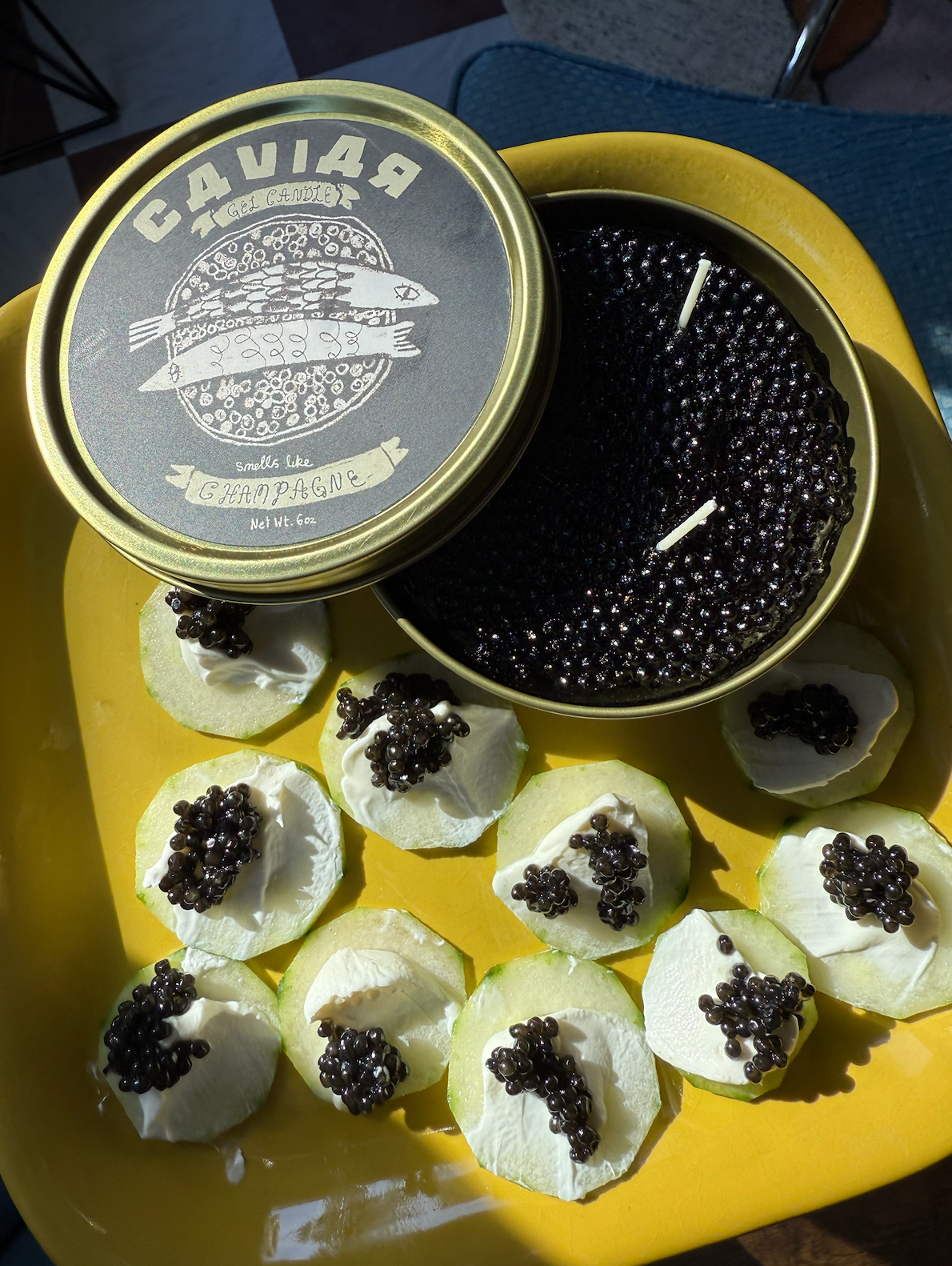 Fancy Caviar Candle - Champagne Scented Tin