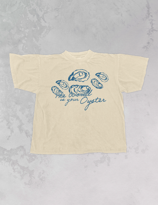 The World is Your Oyster, Summer Oversized TShirt: