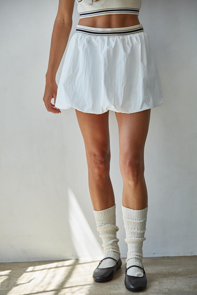 Ace Charm Bubble Mini Skirt