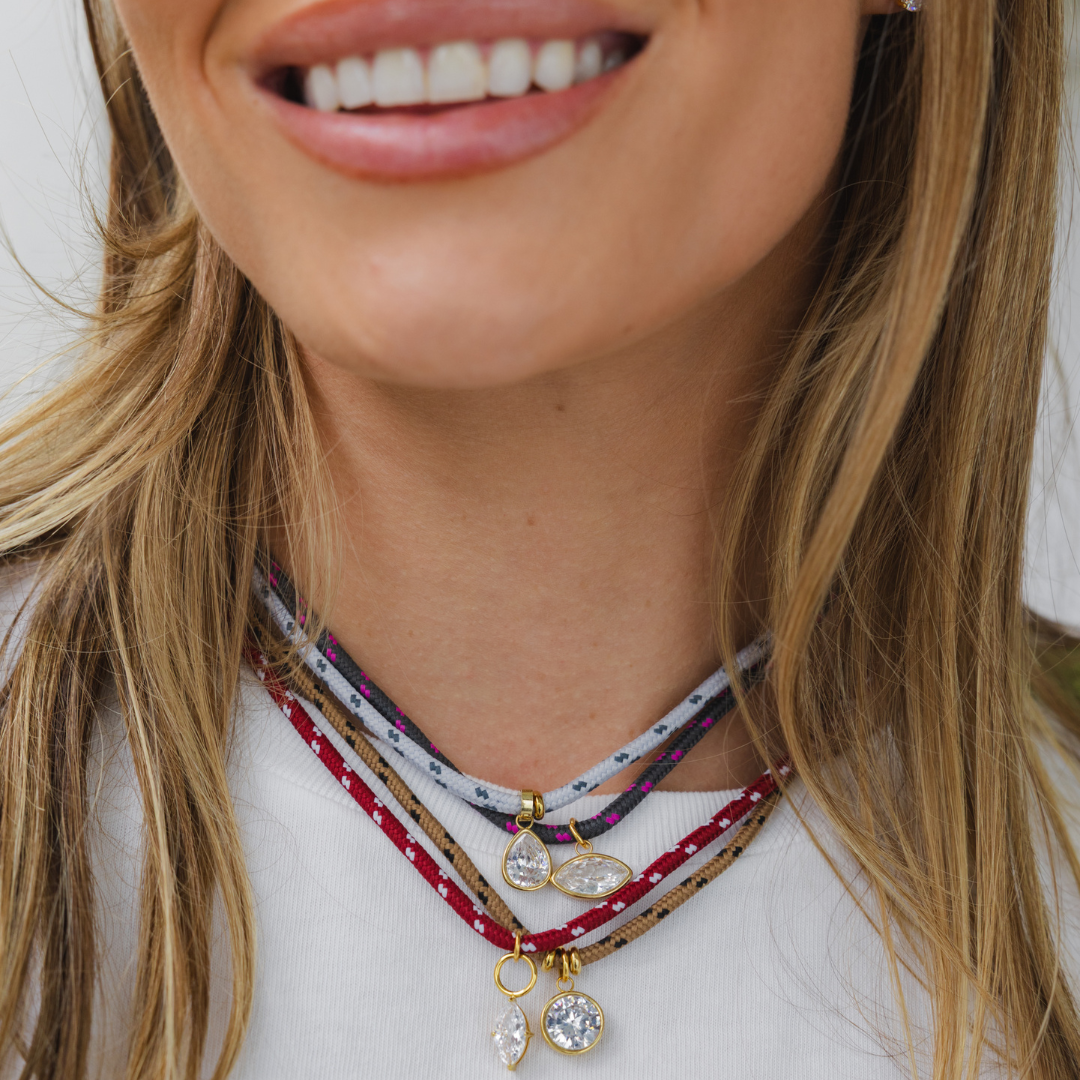 Paracord Necklace Burgundy