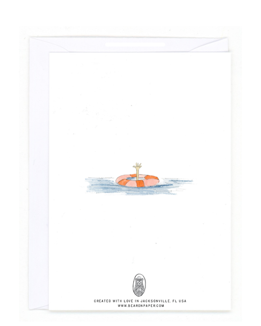 Lifesaver Greeting Card | Blank Card