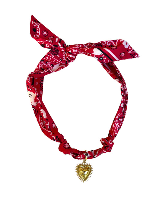 Cheyenne scarf necklace: Firecracker / Without charm
