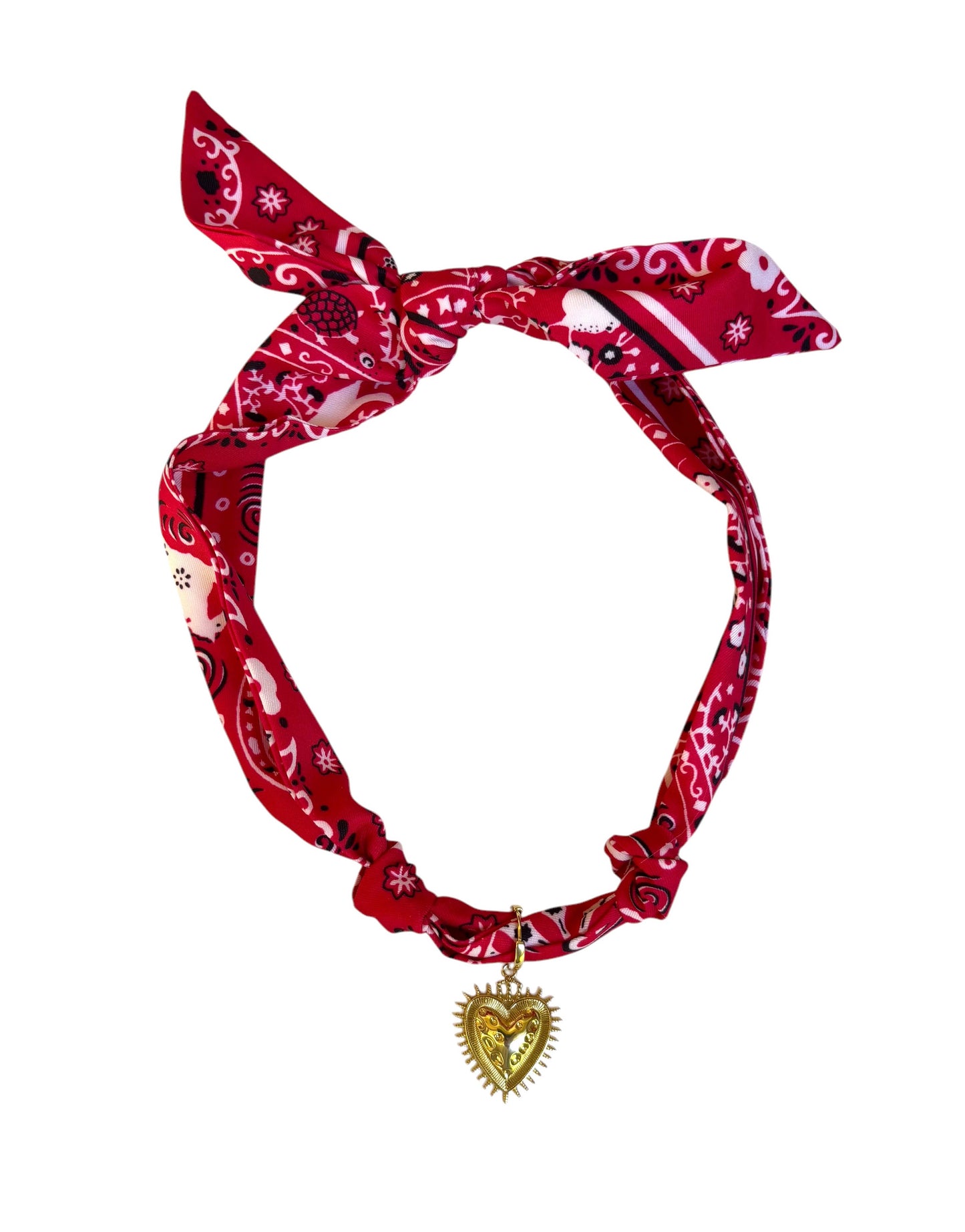Cheyenne scarf necklace: Persnickety Pink / Without charm