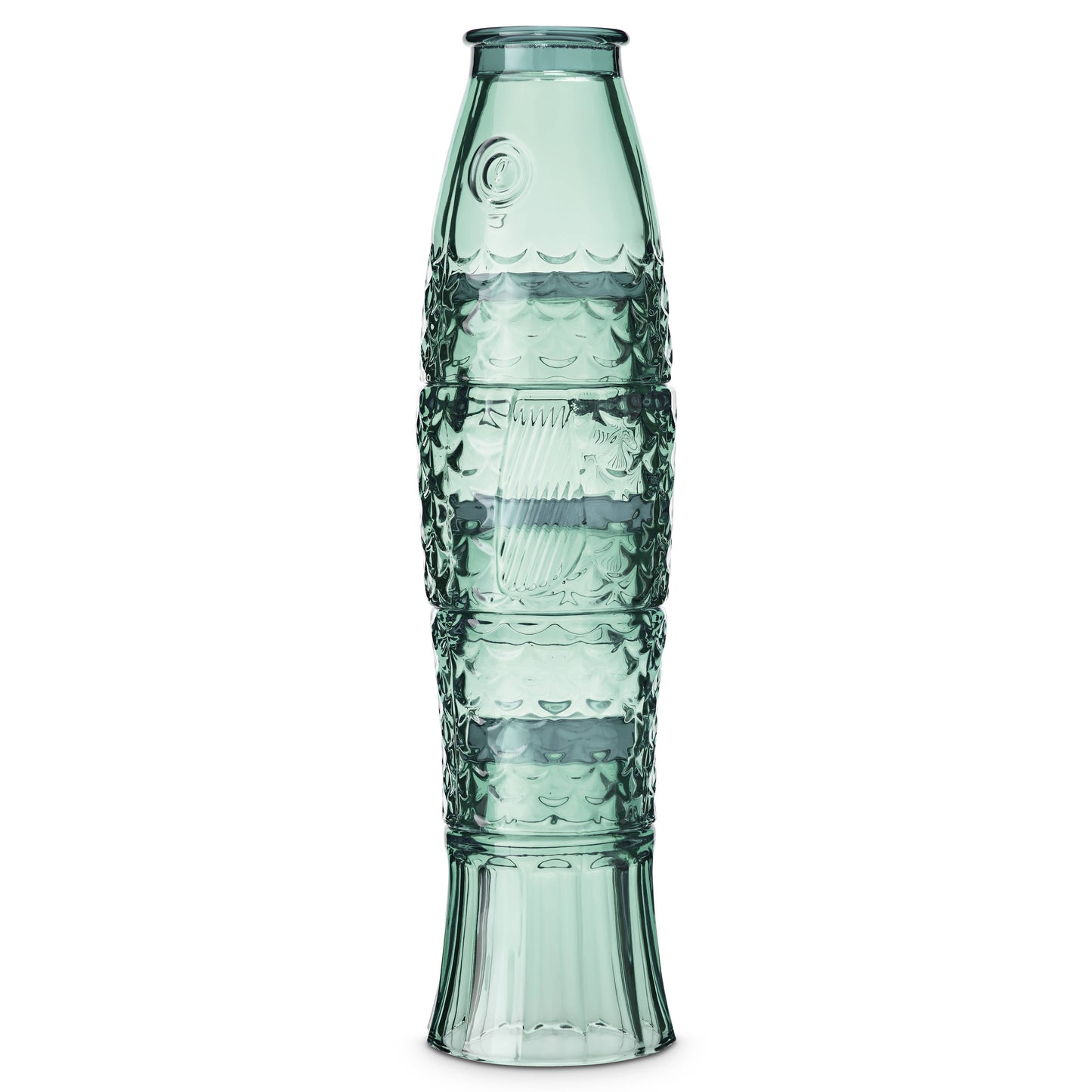 Fish Stacking Drinking Glass - Set of 4 - Green