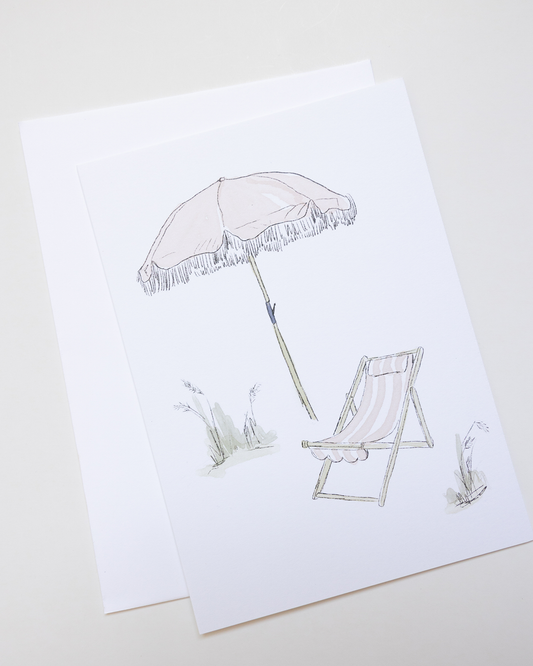 Beach Girl Greeting Card