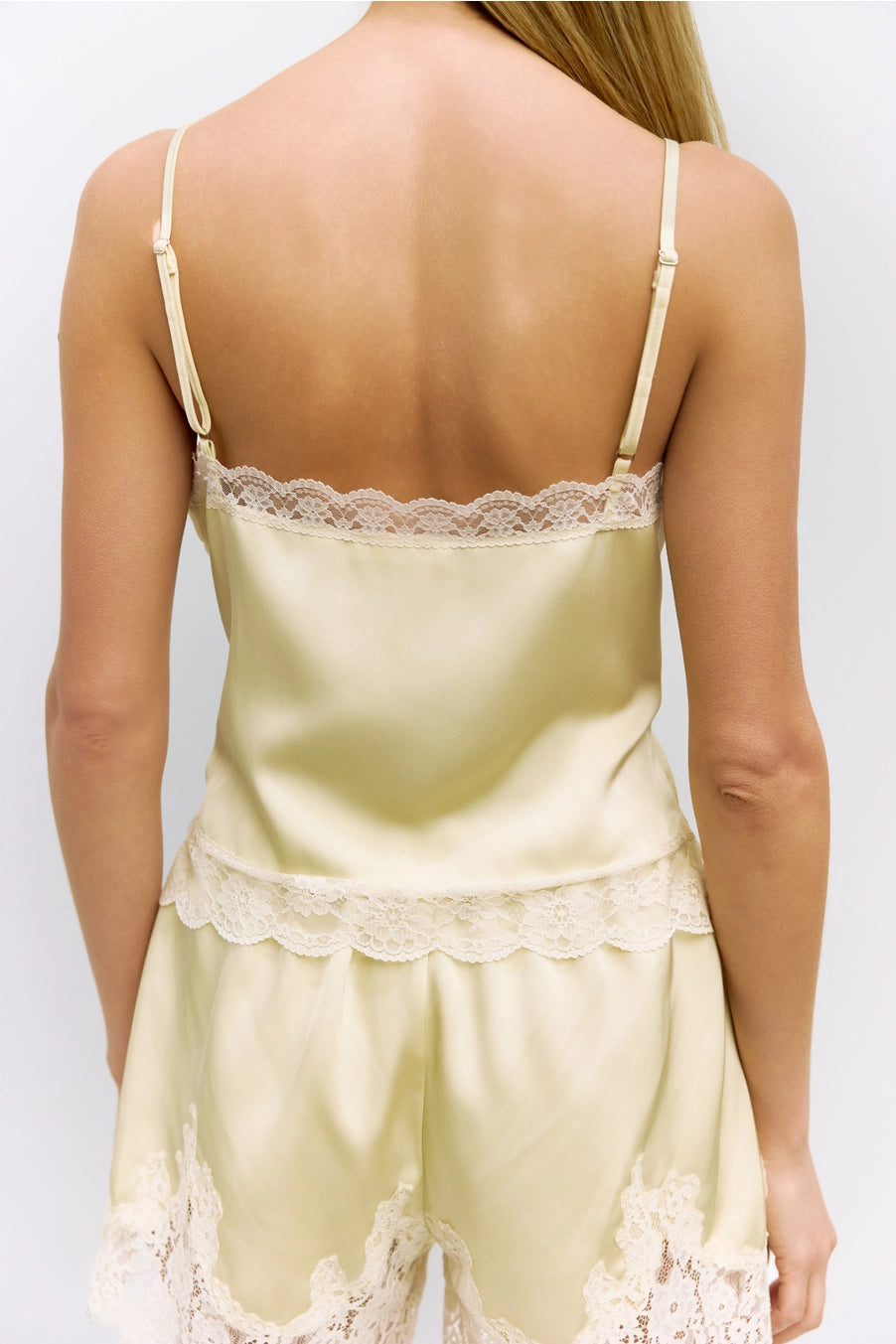 The Sara Shorts | Satin Lace Shorts