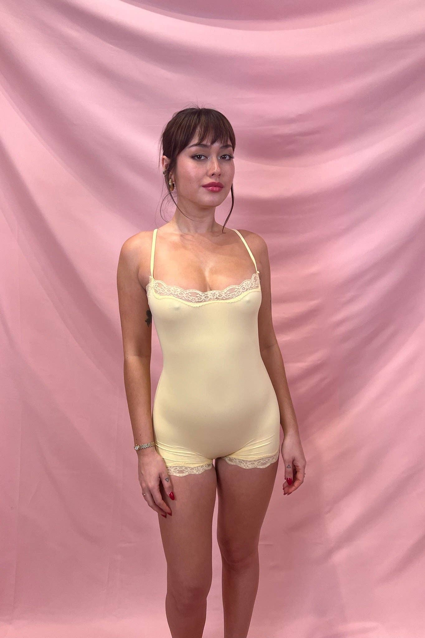 Butter Me Up Lace Onesie: