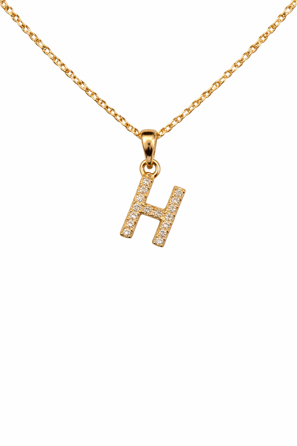 Diamond Initial Necklace