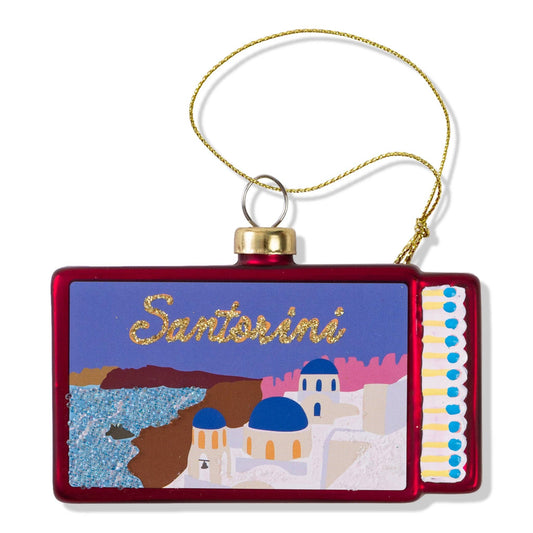 Matchbook Ornament - Santorini