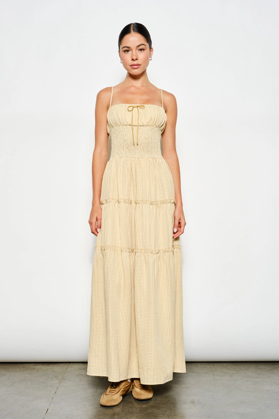 Abigail Smocked Waist Maxi Dress