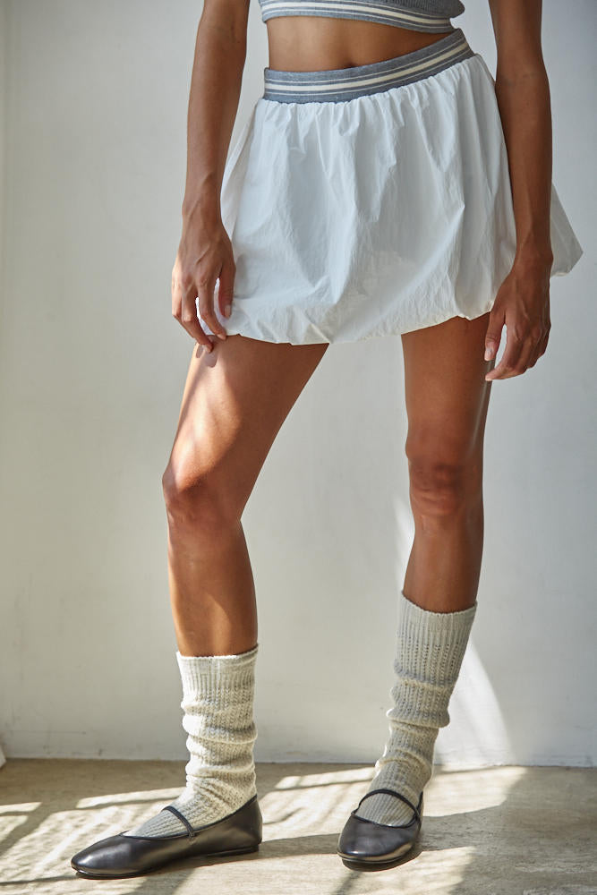 Ace Charm Bubble Mini Skirt