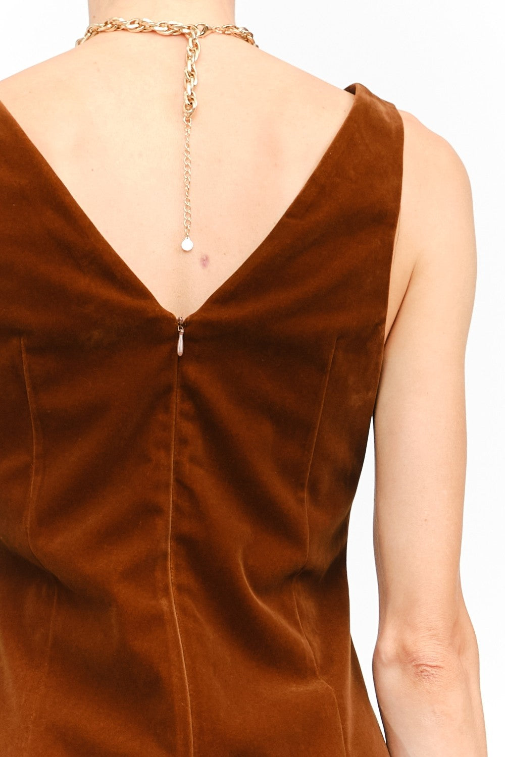 Carmine Velvet Dress