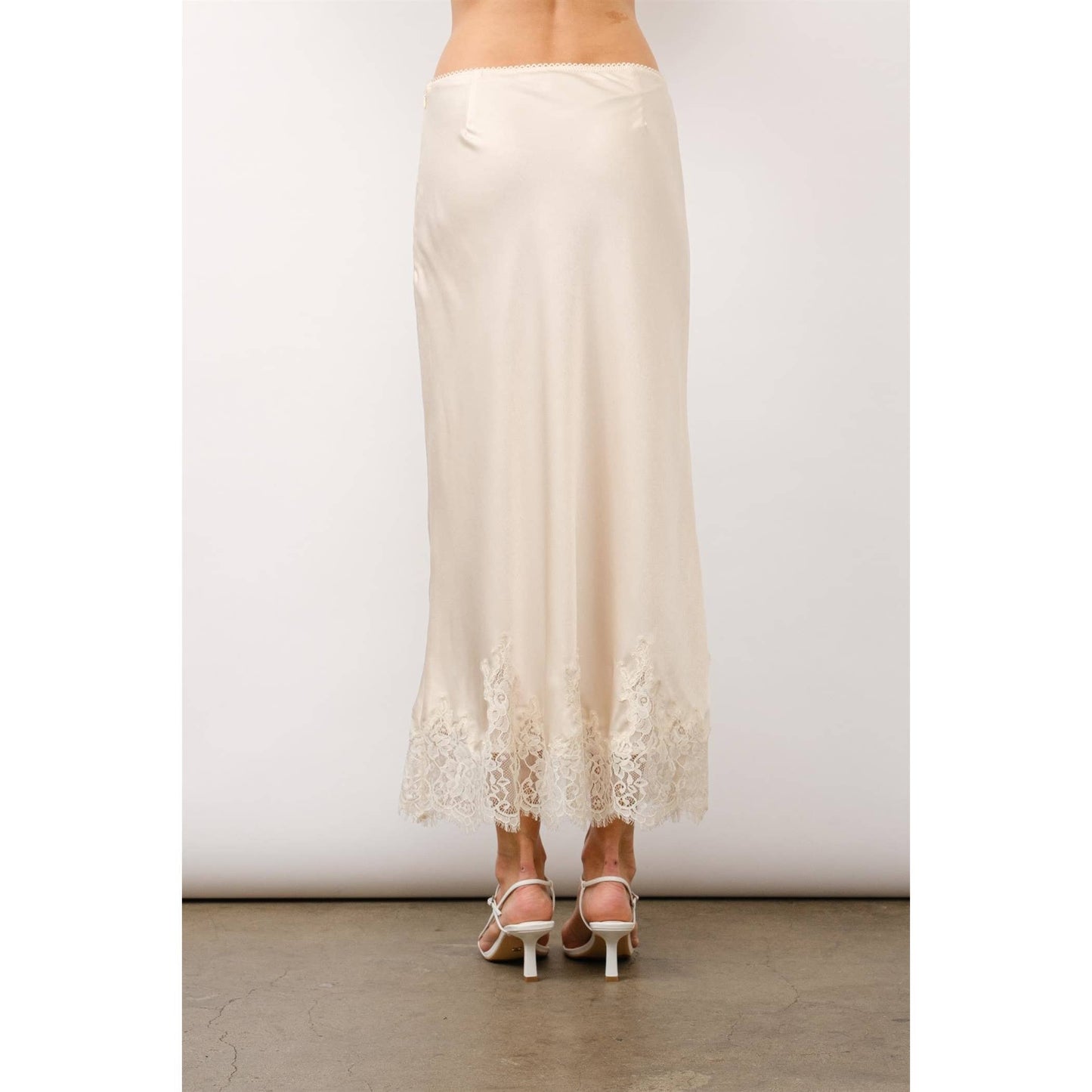 Isabella French Lace Midi Skirt