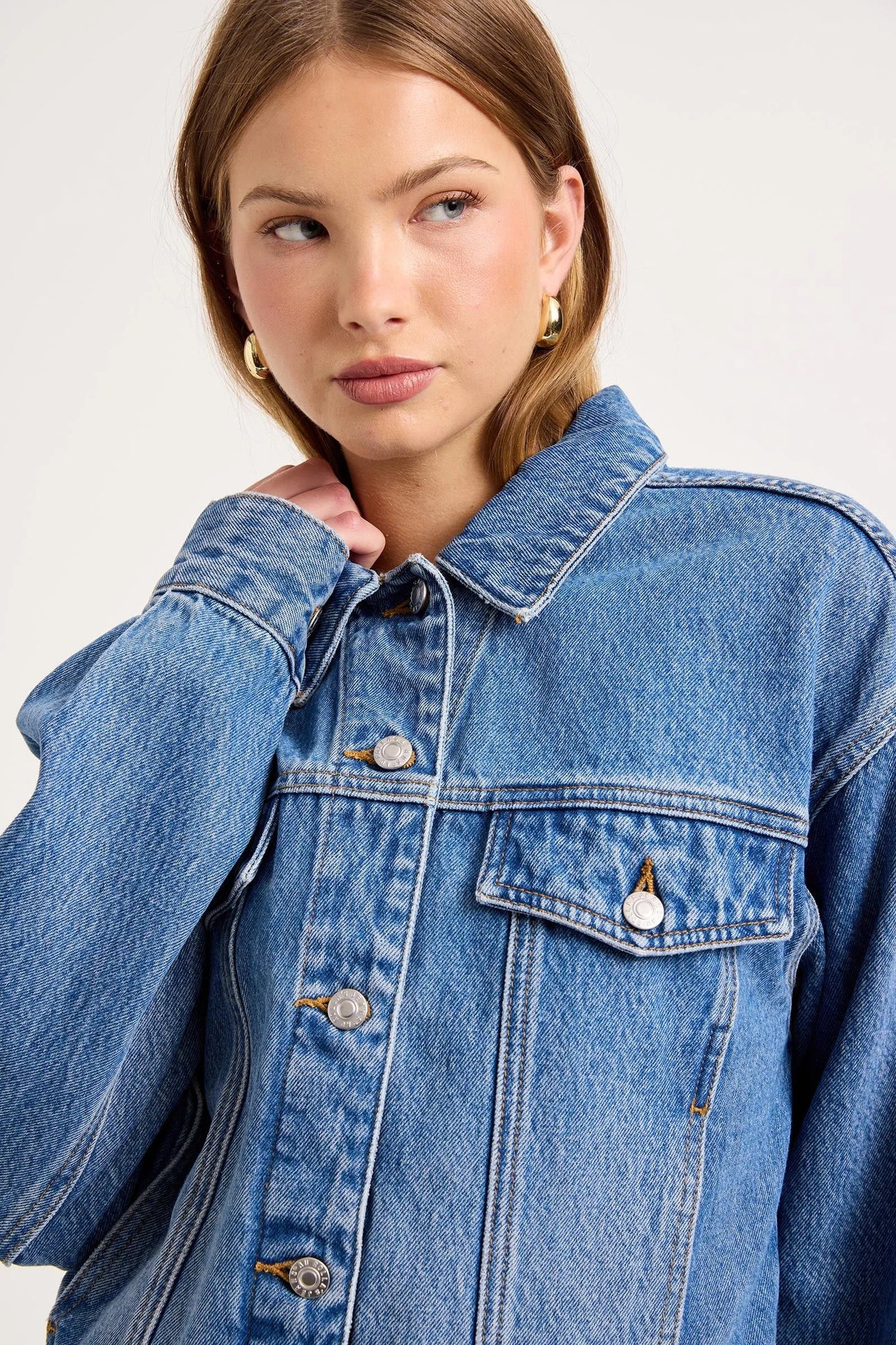 Denim Swing Jacket
